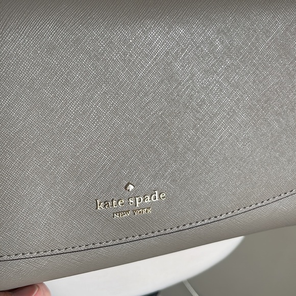 Kate Spade Bag Laurel Way Greer Crossbody grey medium size - Picture 5 of 13